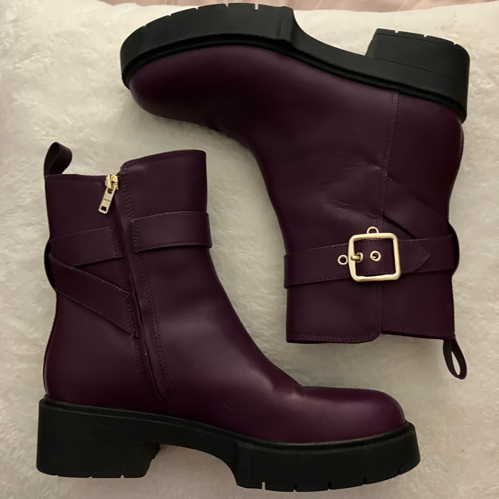 Coach lacey purple boots worn once U.S. Women’s size 9